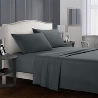 Satino viskozės paklodė 4/3 dalys paklodė su guma plokščia paklodė su pagalvės užvalkalu 100% egipto medvilnė 400TC paklodė Twin  3PC black