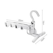 Foldable Drying Rack 5 Holes Travel Portable Clothes Hanging Hotel Indoor Drying Rack Hanging Clothes Hook Hanging Hole Rack 1Pc white