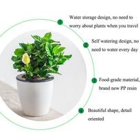 1PCS Plastic Self Watering Pot Planter Flower Pot&  Decorative  as Gift, Flower Pots rožinė