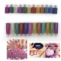 Caviar Mini Balls Micro Beads Nail Art Acrylic UV 3D Decoration Set Small Bottle gray