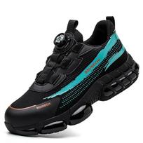 Labor Insurance Shoes Men's Anti-piercing Soft-soled Breathable Work Shoes with One Pedal Steel Head Anti-smashing Shoes 36