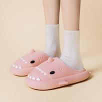 fashion Comwarm Fashion Fur Shark Slippers for Women Men Winter Plush Shark Slides For Home Outdoor Non-Slip Waterproof Warm Shark Shoes 36-37(22.5-23cm)