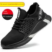 Labor Insurance Shoes Anti-smashing Steel Baotou Safety Shoes Lightweight Construction Site Work Shoes 36