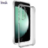 Skirtas Samsung Galaxy S24 FE 5G telefono dėklui IMAK smūgiams atsparus minkštas dėklas Gofruota tekstūra Samsung Galaxy S24 FE 5G balta