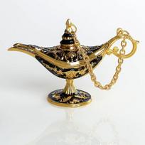 Gongyen vakarienės puošmena Ornamentas Svetainės dekoracijos Aladino lempa Dieviškoji linkėjimų lempa