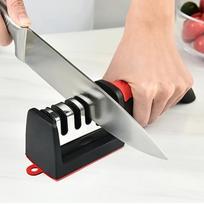 4 pakopų profesionalus galąstuvas Master - Deimantu dengti ir keraminiai strypai saugiam, greitam ašmenų atkūrimui, kompaktiškas dizainas ir lengva priežiūra 1pc gray