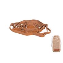Camping Laundry Line Webbing Ribbon Leather Lanyard Picnic Hanging Rope for Climbing String Outdoor Tent Clothesline Strap oranžinė