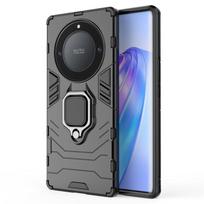 „Honor X40 Case Armor“ piršto žiedo laikiklio atramos buferis „Honor X40 X40i X30 X30i X8 X9 Case Honor X40“ dangtelis, 6,67 colio For Honor X40 black