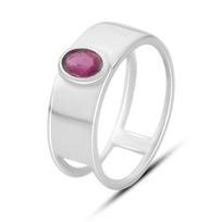 Sidabrinis žiedas su natūraliu rubinu 0,5ct, gaminio svoris 4,28g (2165262) 19 rubino raudonumo spalva