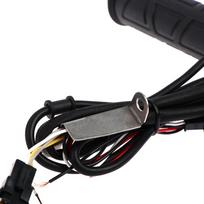 Atnaujinkite reguliuojamą motociklo vairą, 22 mm elektrinę šildomos rankenos šildymo rankeną 143*36mm juoda