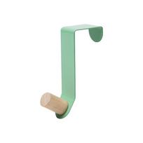 A Four-Color Optional Perforation-Free Door Behind The Hook Iron Art Hanger Back Creative Storage Shelf Bedroom Pink Blue Green