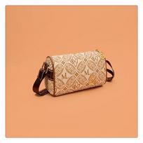 Fashion versatile oblique trend messenger bag pillow bag retro bag women's spring and summer European and American new shoulder bag brown