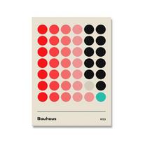 Bauhaus Geometric Poster Unique Minimalist Art Canvas Painting Print Abstract Wall Art Pictures for Home Decoration No Frame 21*30cm No Frame
