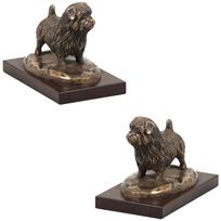 Norfolko terjeras - šuns statula, figūrėlė biurui, trofėjus šunų parodai Art-Dog prekės ženklo ruda