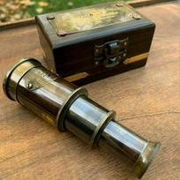 Teleskopas su dėžute ~Antique Finish~ 6 pėdų jūrų laivybos taškas