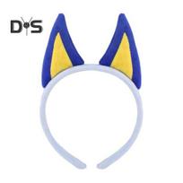 1/2 vnt./rinkinys Šuns kostiumo rekvizitai Gyvūno ausų dekoras Plaukų lankelis Uodegos rinkinys Gimtadienio vakarėlio Cosplay persirengimo aksesuarai mėlyna