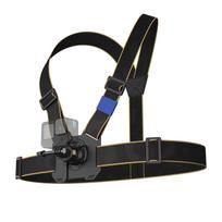 Quick Release Chest Mount Harness for Sports Camera & Phone Adjustable Vest-style Chest Strap TYPE1 black