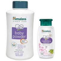 Himalaya Baby Powder, 700g & Baby Care Extra Moisturizing Baby Wash, 200ml white