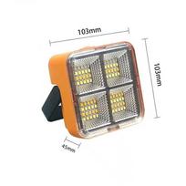 264/288LED Saulės energija įkraunamas lauko šviestuvas, įkraunamas per USB, vandeniui atsparus, itin ryškus, daugiafunkcis, nešiojamas LED žibintas, apšvietimas 100W 264LED