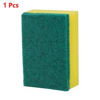 Dvipusė indų plovimo kempinė Virtuvės valymo įrankiai Buitinis valymas skalbimo audinys Puodo dubuo Valymo kempinė šveitimo padas 1 pcs beige
