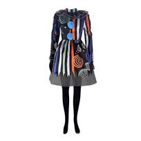 Halloween Clown Skirt Jumpsuit Costume Festival Horror Costume Stage Performance Costume 150 juoda