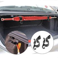 Naujas 2 vnt / rinkinys skėčio laikiklis bagažinės laikiklis automobilio galinio tvirtinimo kronšteino rankšluosčio kablio automobilio ornamentas juoda