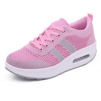 Travel Fly-Woven Mesh Sneakers Rocking Shoes Women'S Shoes Air Cushion Shoes Women 35