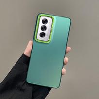 For Oppo Reno12 Case OPPO Reno 12 Pro Phone Case OPPO Reno12 Pro Cover CPH2629 CPH2625 Luxury Metallic Aurora Skin Matte Cover Oppo Reno12 Pro blue