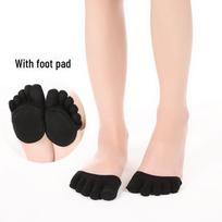 Kempinės Pėdų Pagalvėlės Vasarinės Puskojinės Moterims - Neslystančios Aukštakulnių Įdėklai su Atviru Pirštu Full toe, One Size white