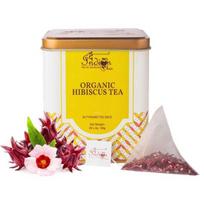 The Indian Chai Organic Hibiscus Tea – 30 Pyramid Tea Bags yellow