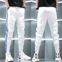 Men's Slim Stretch Casual Pants Sweatpants Plus Size Casual Straight Leg Pants 4XL balta