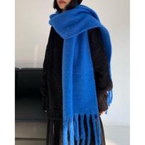 230*37cm moteriškas elegantiškas storas megztas skara šalikas – itin šiltas, atsparus vėjui ir storas žiemos aksesuaras, baltas – puikiai tinka rudens ir žiemos madai 1 blue