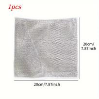 Multipurpose Cleaning Cloth Metal Silver Wire Rags Kitchen Dish Pot Washdishing Cloth Towel Sinks Pots Pans Clean Tools Reusable