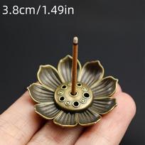 1vnt, Mini Lotus gėlių smilkalų laikiklis, metalinis smilkalų degiklis, rankų darbo papuošalas SPA, joga, meditacija, namų dekoras, kambario dekoras, dovanos auksas