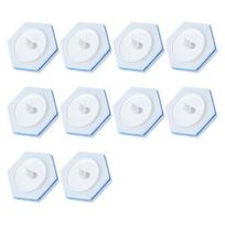 10 vnt. vienkartinės kempinės tualeto šepetėlio galvutės pakeitimas Super minkšta, labai sugerianti tualeto dubenėlio valymo šepetėlio galvutė 10 pcs white