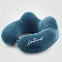 U-shaped Neck Pillow Neck Cervical U-shaped Nap Pillow ežero mėlyna spalva