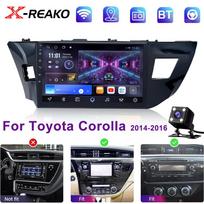 Android 12 2DIN DSP automobilio radijo daugialypės terpės vaizdo grotuvas, skirtas Toyota Corolla Ralink 2014-2016 navigacijos GPS galvos blokui Carplay 1GB+32GB carplay black