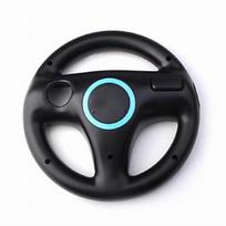 „Kingwing® MarioKart Steering Wheel“ juodas lenktynių žaidimų nuotolinio valdymo pultas, skirtas „Nintendo Wii“ juoda