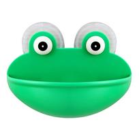 Creative Frog Soapbox Soap Holder Suction Cup Durable Shower Wall Bathroom Soap Drain Water Case For Dishes Pads Soap Container