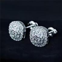 925 Silver Moissanite Wedding Earrings for Brides Vintage Non Tarnish Womens 925 Silver Earring balta