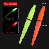 Electronic Glow Stick for Fishing: Luminous Lamp Head, Sea and Rocky Fishing, Step Glow Stick. Tip, 425 Battery raudona