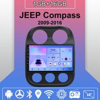 Android Carplay automobilinis radijas, skirtas JEEP Compass 2009-2016 Multimedijos grotuvo galvos blokas Stereo GPS navigacija BT WIFI 2+32GB 1+16GB