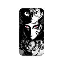 Case - Maniacase - Samsung Galaxy J7 2018 - Anime Manga - Black and White - Soft balta