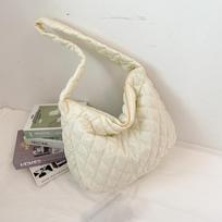 Bag Winter Large Capacity Versatile Rhombus Down Cotton Pleated Pleated Cloud Women's Bag Soft Crossbody Large Bag balta