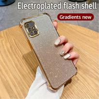 For Samsung Galaxy A51 4G A22 A52s A05 A04 A04e A05s A03 Core Glitter Plating Silicone Soft Case Four Corner Anti-shock Cover A51 4G