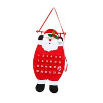 Christmas Advent Calendar Nonwoven Xmas Gift for Fireplace Party Home Office