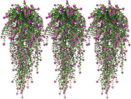 Dirbtinis eukalipto kamelijos vynmedis su pinigų lapų rože pakabinamas vestuvinis dekoras namų sodininkystei Length 75cm Quantity: 1 string tamsiai violetine spalva