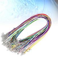 New Cord Glasses 10pcs Exquisite Waxed String Imitation Leather Accessories Necklace Bracelet Making lobster clasp Chain 10Pcs