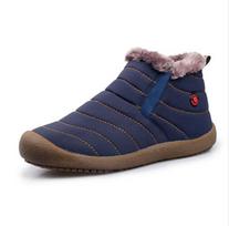 Fashion Retro Warm Fur Father Fashion Boots Plush Lightweight Dad Winter Boots Latex Waterproof Shoes X995 35 7 mėlyna