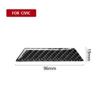 fit For Honda Civic  2016-2019 Carbon Fiber Center Console Storage Box Cove 1pcs Car accessories interior decoration stickers juoda